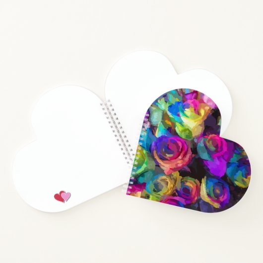 Heart shaped journal notizblock (Innenseite)