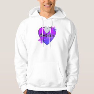 Heart Shaped Military Dog Tags des Soldaten Hoodie