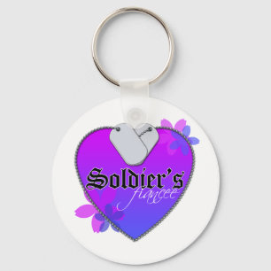 Heart Shaped Military Dog Tags des Soldaten Schlüsselanhänger