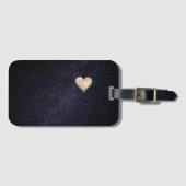 Heart shaped moon gepäckanhänger (Vorderseite (Horizontal))