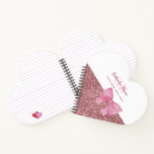 Heart-shaped notebook, glitter diary notizblock (Innenseite)