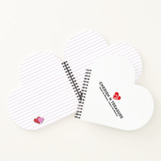 Heart Shaped Notebook Notizblock