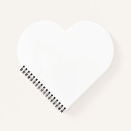 Heart Shaped Notebook Notizbuch