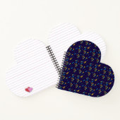 Heart-shaped notebook with a spiral binding  notizblock (Innenseite)