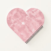 Heart Shaped Personalisiert Recipe Book Notizblock (Rückseite)