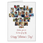 Heart Shaped Photo Collage Custom Valentines Day (Vorne)
