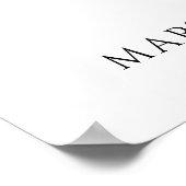 Heart Shaped Photo Collage Forever in Our Hearts Poster (Ecke)