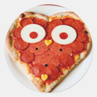 Heart Shaped Pizza Sticker - Niedlich & Funny Fein