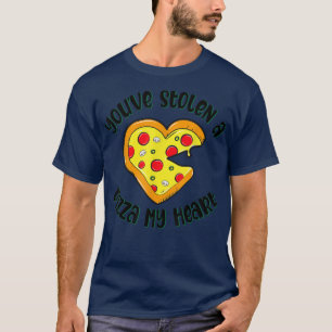 Heart Shaped Pizza T - Shirt Funny Feinschmecker T