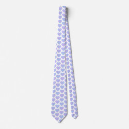 Heart Shaped Plaid Pink Blue Pastel Neck Tie Krawatte