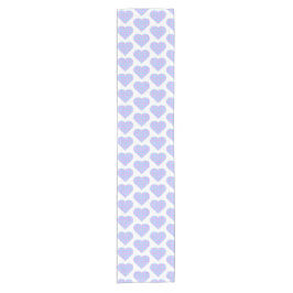 Heart Shaped Plaid Pink Blue Pastel Table Runner Kurzer Tischläufer
