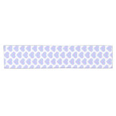 Heart Shaped Plaid Pink Blue Pastel Table Runner Kurzer Tischläufer (Horizontal)