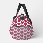 Heart Shaped Plaid Red Pink Duffle Bag (Rechts)
