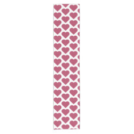Heart Shaped Plaid Red Pink Table Runner Kurzer Tischläufer