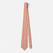 Heart Shaped Plaid Yellow Pink Preppy Neck Tie Krawatte (Vorderseite)