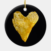 Heart Shaped Potato Chip Keramik Keramik Ornament (Hinten)