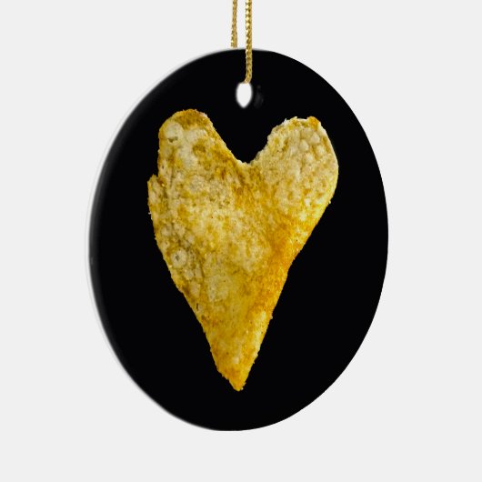 Heart Shaped Potato Chip Keramik Ornament (Rechts)