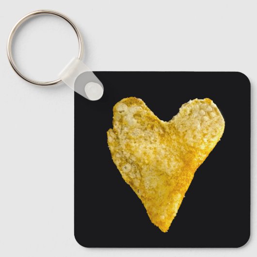 Heart Shaped Potato Chip Keychain Schlüsselanhänger (Vorderseite)