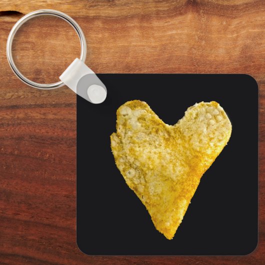 Heart Shaped Potato Chip Keychain Schlüsselanhänger (Vorderseite)