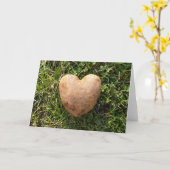 Heart Shaped Potato Karte (Gelbe Blume)