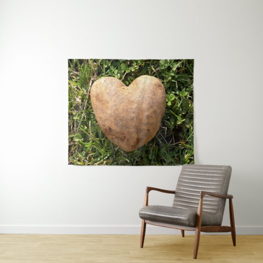 Heart Shaped Potato Wandteppich (Beispiel (Horizontal))