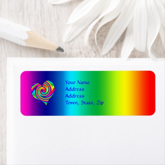 Heart Shaped Rainbow Twirl (Insitu)