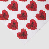 Heart-Shaped Red Rose Valentine's Day Seidenpapier (Ausschnitt)