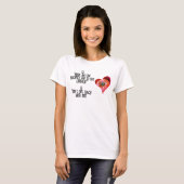 Heart Shaped Red Tomato Jokes Quotes T - Shirt (Vorne ganz)