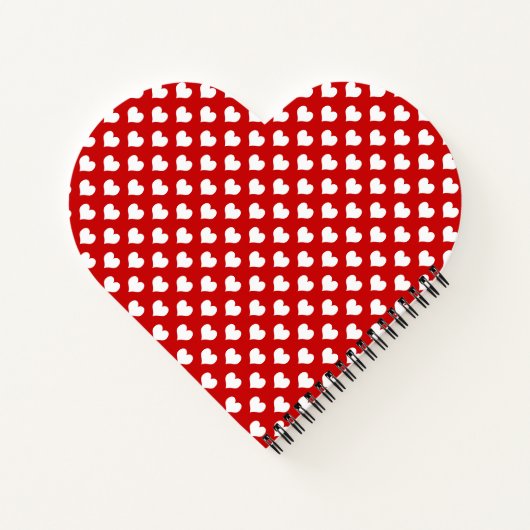 Heart Shaped Spiral Bound Notebook Notizblock (Rückseite)