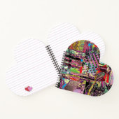 Heart Shaped Spiral Notebook – Urban Fractals Notizblock (Innenseite)