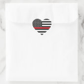 Heart Shaped Sticker für Fire Support Flag (Tasche)