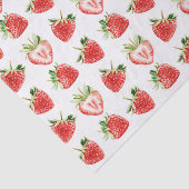 Heart Shaped Strawberries Birthday Seidenpapier (Ausschnitt)