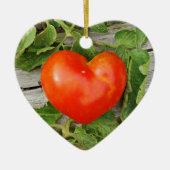 Heart Shaped Tomato Keramik Ornament (Vorne)