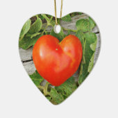 Heart Shaped Tomato Keramik Ornament (Links)