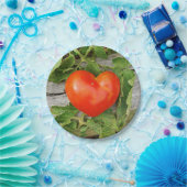 Heart Shaped Tomato Pappteller (Party)