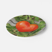 Heart Shaped Tomato Pappteller (Schrägansicht)