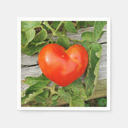 Heart Shaped Tomato Serviette (Vorderseite)