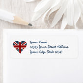 Heart Shaped Union Jack Flag (Insitu)