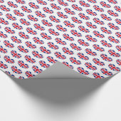 Heart Shaped United Kingdom Flag / Union Jack Geschenkpapier (Ecke)