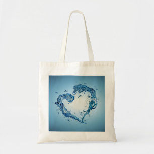 Heart-Shaped Water Splashes Tragetasche