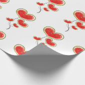 Heart Shaped Watermelon Ballons Geschenkpapier (Ecke)