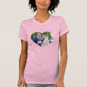 Heart Shaped Wedding Foto T-Shirt (Vorderseite)