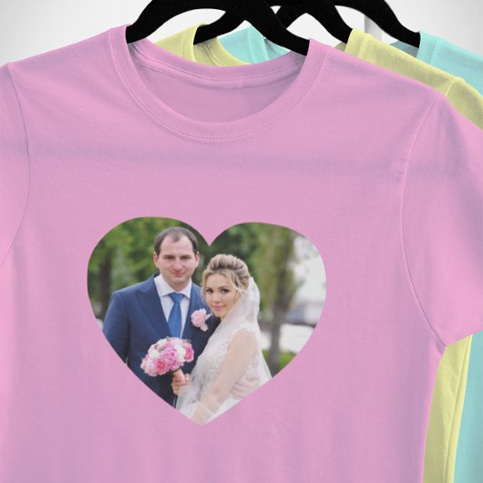 Heart Shaped Wedding Foto T-Shirt