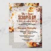 Heart Shaple Ice Cream Scoop Brautparty Einladung (Vorne/Hinten)