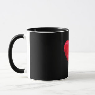 Heart Silhouette Valentines Day French Bulldog Gif Tasse