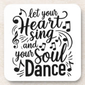 Heart Sing Untersetzer (Vorderseite)