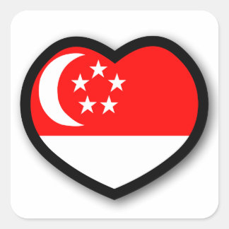 Heart Singapore Sticker
