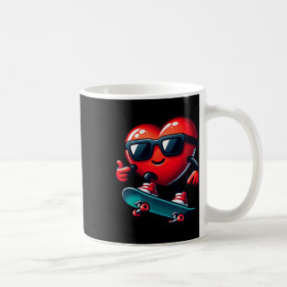 Heart Skateboarding Skateboarder Valentines Day Va Kaffeetasse