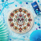 💀 🎉 Heart & Skullware Día de los Muertos Pappteller (Party)