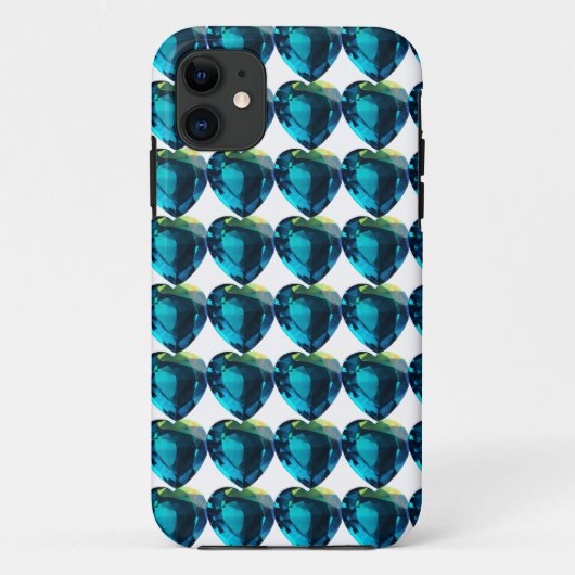 Heart Sky-blue Case-Mate iPhone Hülle (Rückseite)